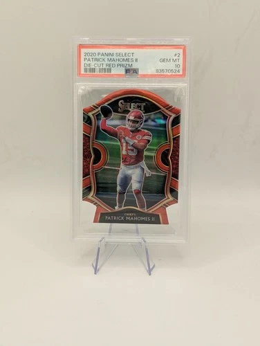 2020 Panini Select Patrick Mahomes II Die-Cut Red Prizm PSA 10 #2 Color Match SP