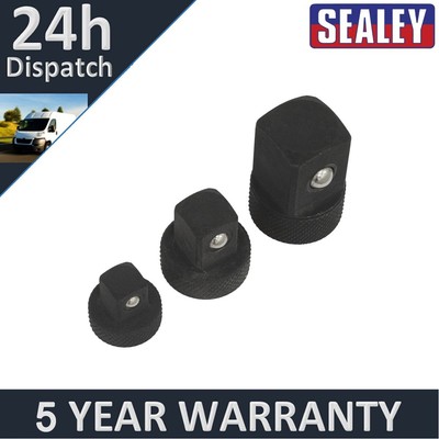 Sealey Premier Low Profile Impact Steckschlüssel-Adaptersatz 3-teilig AK5524