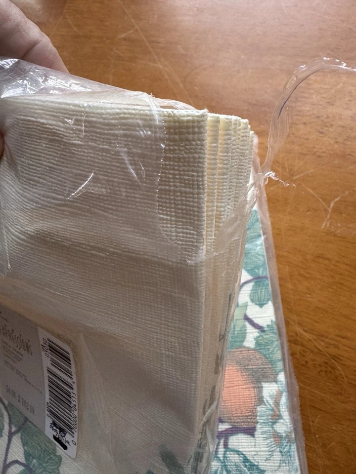 Lote 2 manteles vintage Hallmark Expressions fruta 54 x 102 jardín fiesta Foto 4 de 4