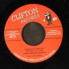 VELOURS / JAMES MYERS QUINTET: c'est la vie / world of fantasy CLIFTON 7" Single