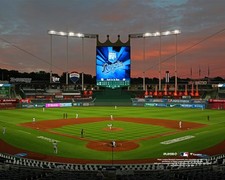 Kauffman Stadium Kansas City Royals Unsigned Sunset General View Photo