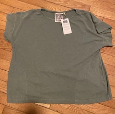 Jungmaven Taos Top  Hemp & Organic Cotton w/ Pockets - Sage Green Large NWT