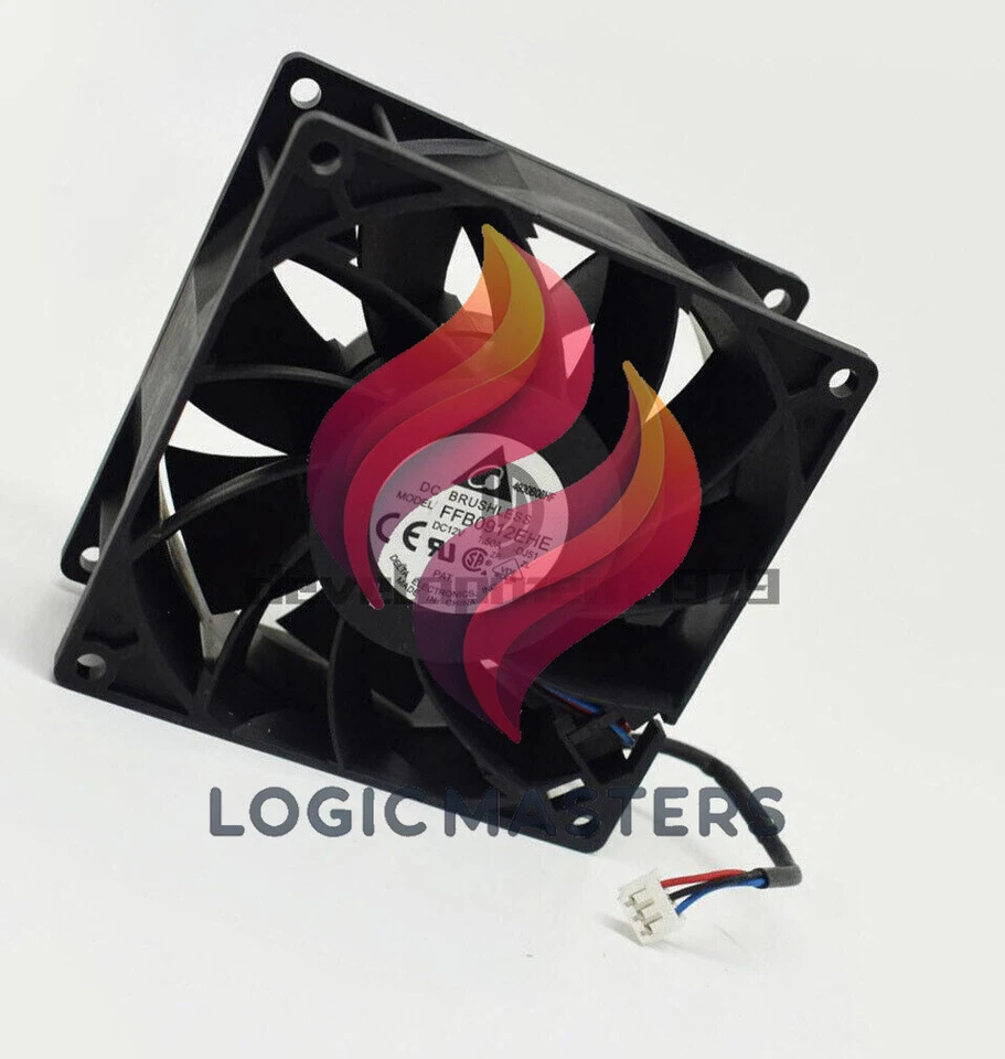 1PCS NEW Delta High Airflow Fan FFB0912EHE 92x92x38mm 92mm 9038 12V 1.5A 3wire - Image 3 of 4