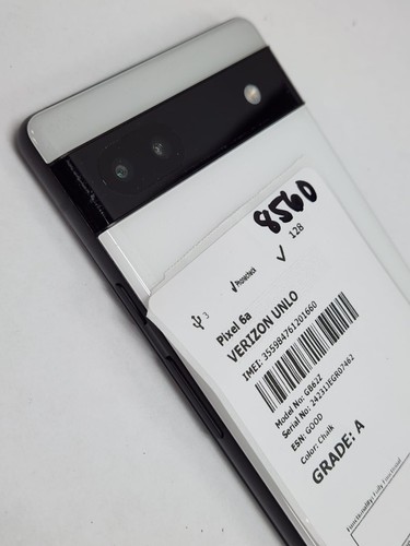 DEFECTIVE - Google Pixel 6a - 128GB - White - Verizon Unlocked - GB62Z - 8560 - Afbeelding 4 van 5