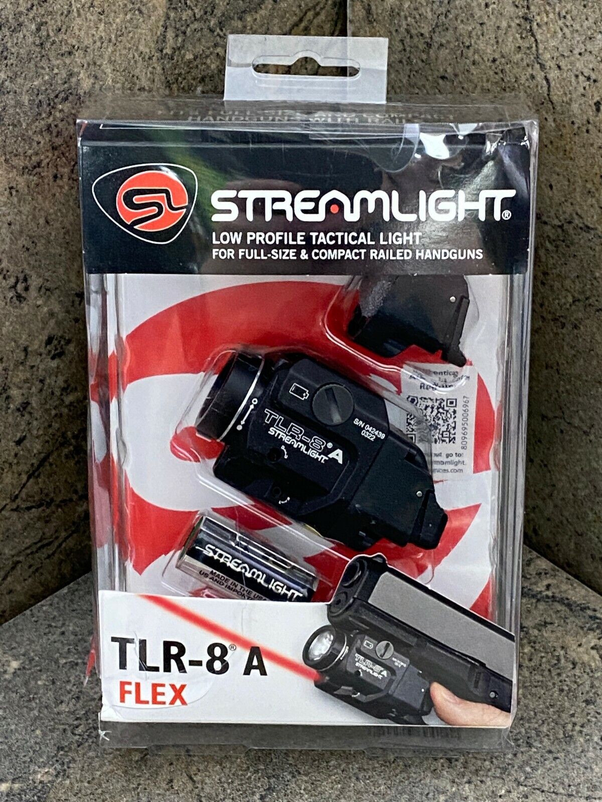 NEW Streamlight TLR-8A FLEX Gun Mount Flashlight 69414 Red Laser Rear Switch