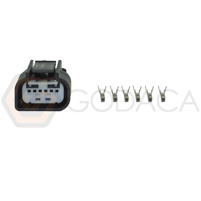 #ad 1x Connector 6 way for Reverse Camera WPT 1280 w out wire $14.99