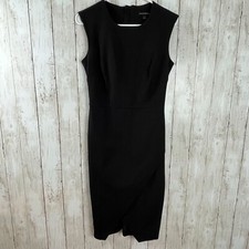 Banana Republic Size 6 Sleeveless Envelope Dress Black Gold Classic Capsule