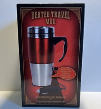 Heated Travel Mug Stainless Steel 12V Coffee Mug Brand New