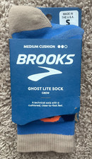 Brooks Ghost Lite California 24 Crew Socks Size S 4-6.5