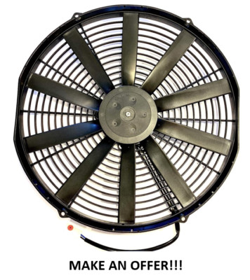 SPAL 30100401 16'' 12V Pusher Fan Low Profile 1103 cfm VA18-AP10/C-41S