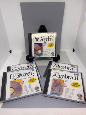 Pro One Multimedia Math Series (pre) Algebra, I, II, Geometry, Trigonometry CDS