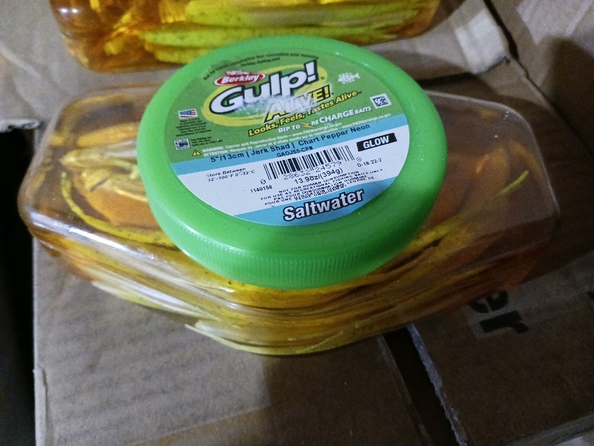 Berkley GAOJS5-CPN Gulp Alive Jerk 13 Oz Jar Rechargeable Liquid New