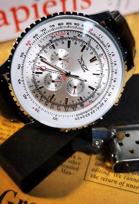 JARAGAR Herren uhr Pilot Mechanical Automatic Watch Subdials Model WINNER 039