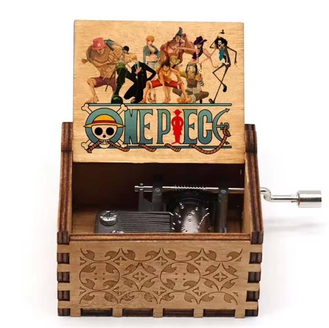 Caja De Música One Piece Manivela Vintage Antigua Melodía Luffy Pirata