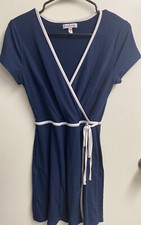 Fashion Summer Mini Dress (Small) Blue