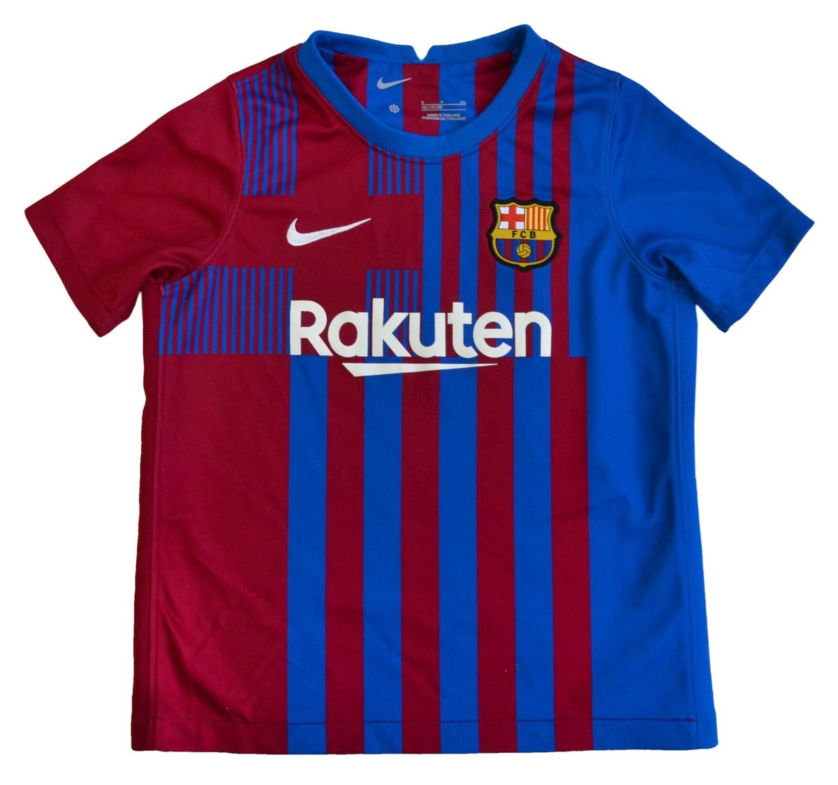 新品　現地購入　FC Barcelona ユニフォーム BARCELONA 2021/2022 HOME FOOTBALL SHIRT NIKE 4-5 YEARS | eBay