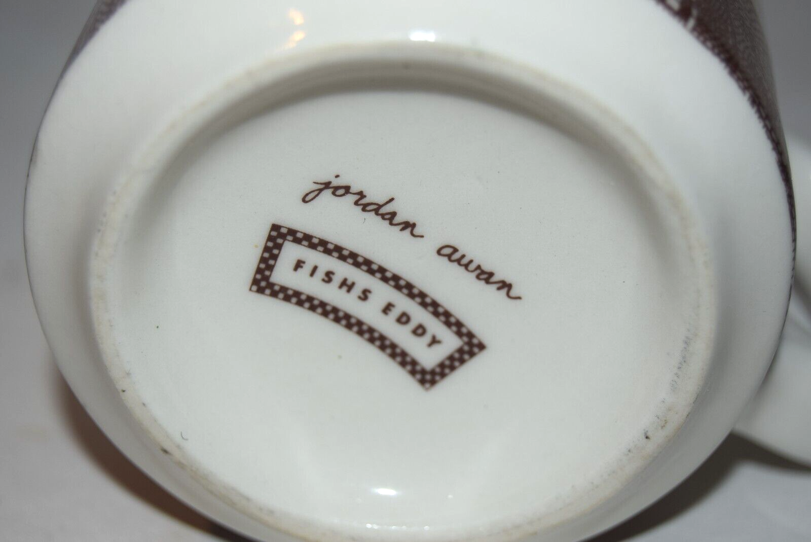 Fishs Eddy Restaurant ware Mug Brooklyn Jordan Awan eBay