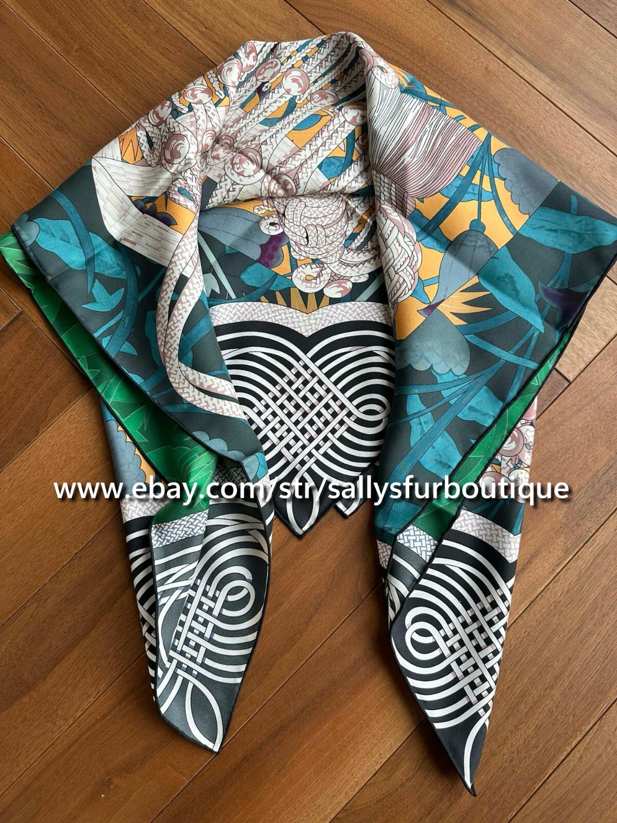 Sally 18 Momme Sand Wash Twill Silk Cloth Print Wrap Scarf Double Face Shawl 35