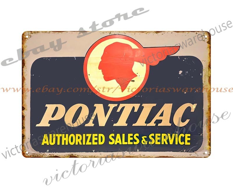 auto car sales services motors garage metal tin sign indoor bedroom