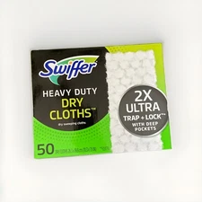 Swiffer Sweeper Heavy Duty 3D Dry Sweeping Pad Cloths Big 50 Count Box
