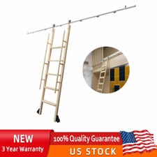 10 ft Stainless Rolling Ladder Hardware Rolling Library Ladder Track Rust-proof
