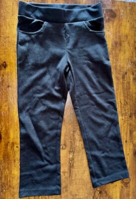 2er Pack Mädchen Schule grau Jersey Hosen 4-6 Jahre