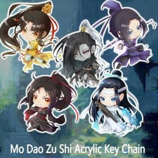 2pcs Acrylic Anime Key Chain Mo Dao Zu Shi Lan WangJi Wei WuXian Bag Accessories
