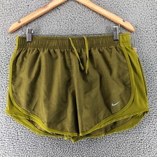 Nike Tempo Dri-Fit Green Running Shorts CU8890-333 Women's Size M