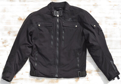 4C FOR CITY MOTORRADJACKE  TEXTILMOTORRADJACKE CAFERACER SCRAMBLER  Gr. L