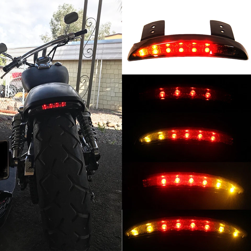 Para Suzuki Marauder GZ 250 800 LED Guardabarros Trasero Borde Parada Señal de Giro Luz Humo Foto 2 de 4
