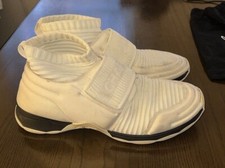 CHANEL Interlocking CC Logo Sock Sneakers- White, Size EU 38.5 US Women's 7.5 