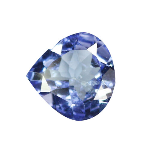 0.62 Ct Well-Chosen Heart Pear Cut (5 x 5) 100% Natural Purplish Blue Tanzanite - Afbeelding 1 van 3