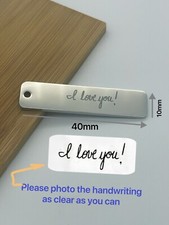 Handwriting Keychain Custom Valentines Gift Keychain Boyfriend Girlfriend