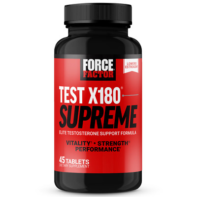Force Factor Test X180 Supreme, Men s Testosterone Support Supplement