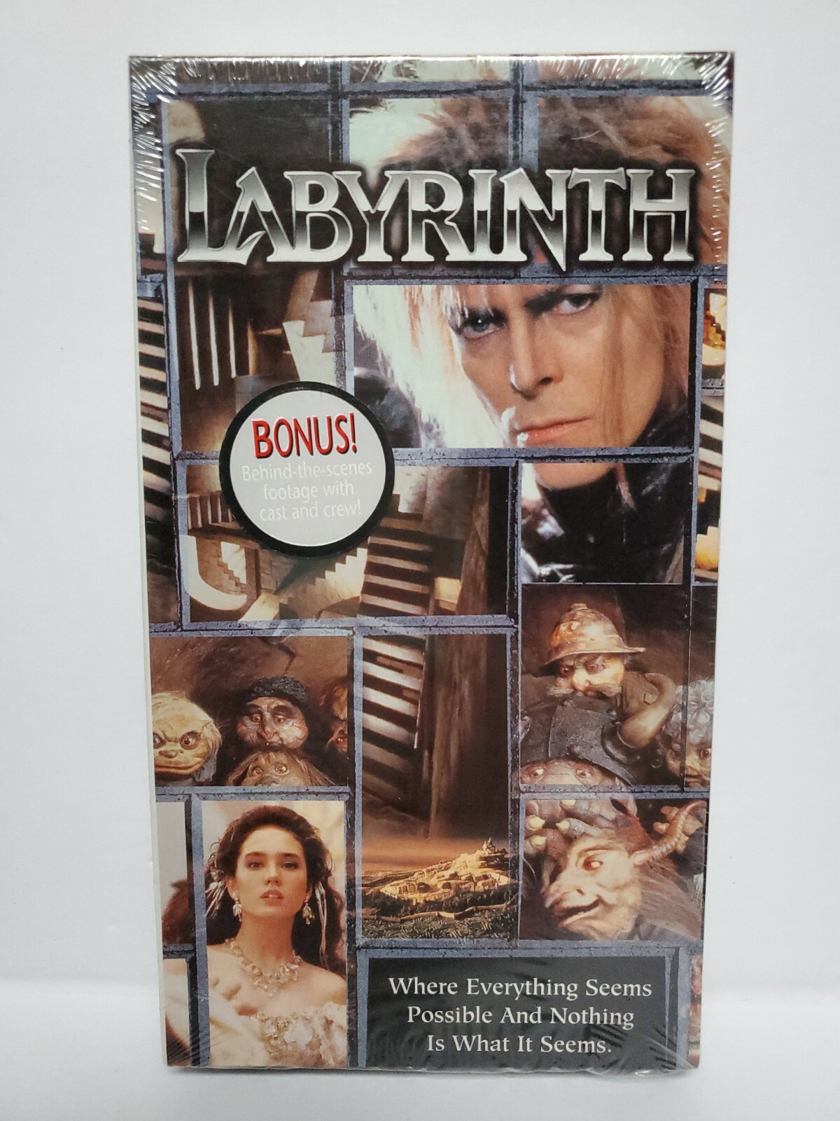 Labyrinth (VHS, 1999) New Sealed David Bowie, Jim Henson Lucas, Tristar