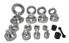 Dimple Dies Set 9 Pieces 1/2" 3/4" 1" 1 1/4" 1 1/2" 1 3/4" 2" 2 1/2"  Dzus