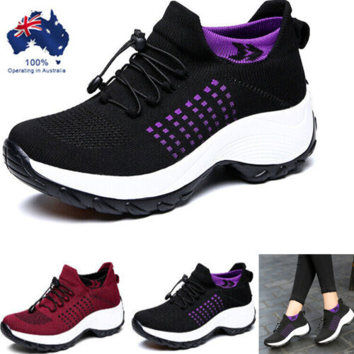 Women's Orthopedic Sneakers Cushion Platform Diabetics Walking Shoes for Sports - Picture 1 of 14