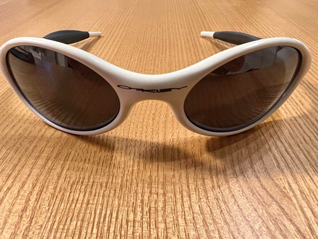 Oakley Eye Jacket White Sunglasses Made in USA Rare Oakley Eye Jacket White Sunglasses Made in USA Rare