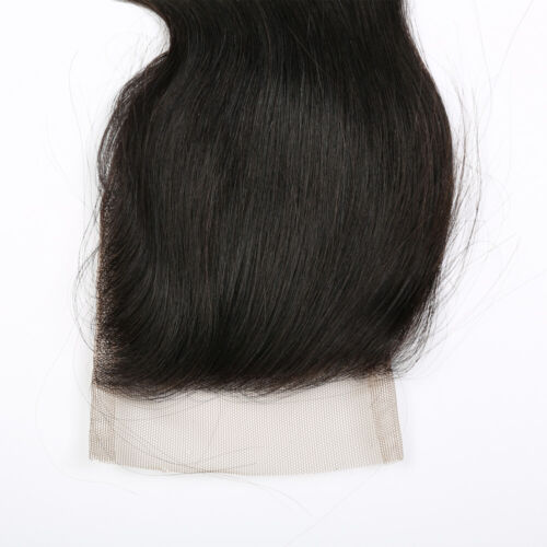 3 Bundles Brazilian Body Wave Human Hair Wefts Hair Bundle with Lace Closure 4x4 - Picture 12 of 18