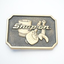SNAP-ON-TOOLS Ratchet Wrench U.S.A. SOLID-BRASS BELT BUCKLE-3 3/8 X 2 3/8