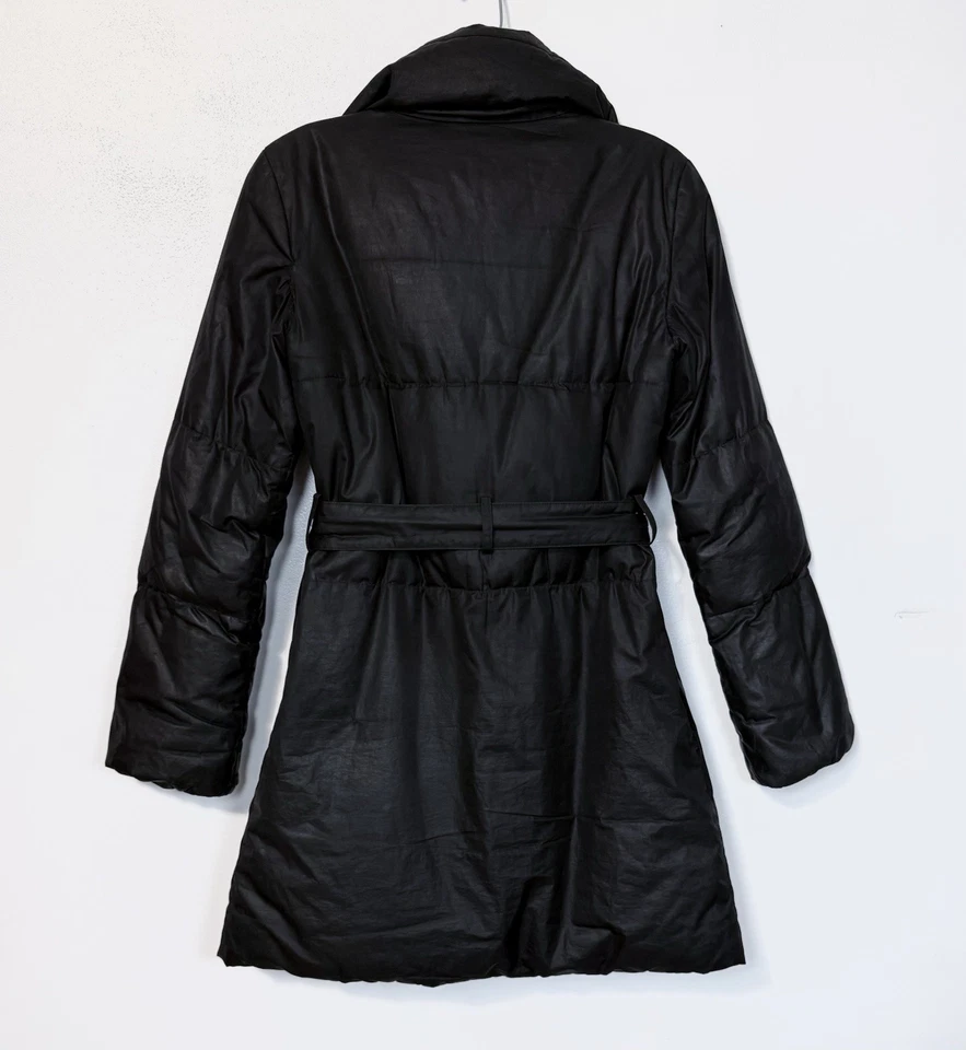 Theory Women’s Down Jacket Audri Patrol Parka Black Puffer Coat Quilted XS/0/P - Image 3 of 4