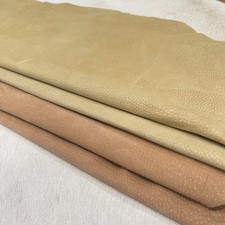 Avetco Beige or Tan Pig Split Suede Leather Hide 0.6-0.8mm  2oz  8  10 SF