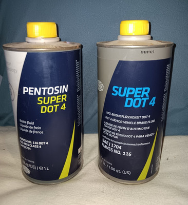 Pentosin Super Dot 4 Brake Fluid.
