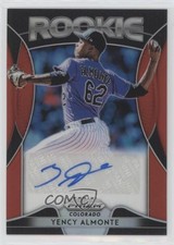 2019 Panini Prizm Rookie Auto Red Prizm Yency Almonte #RA-YA Auto 03rx