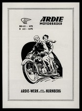 Alte grosse Werbung Reklame 1953 ARDIE MOTORRÄDER Ardie-Werk Nürnberg