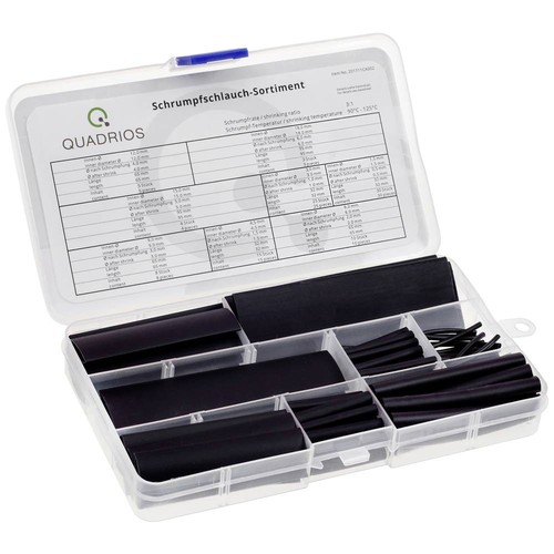 Assortiment De Gaines Thermorétractables Quadrios - Noir, Lot Varié