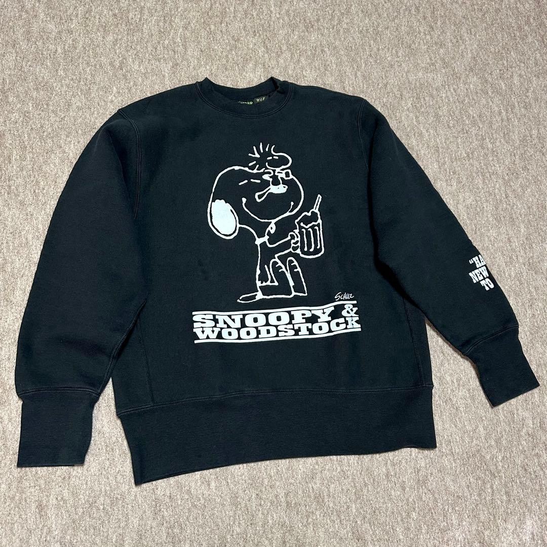 Felpa CAMBER Peanuts Snoopy nera pesante L made in USA WLT vintage