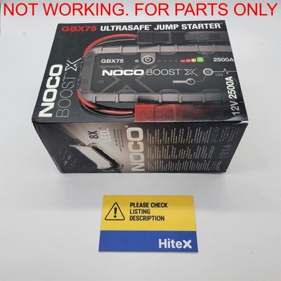 NOCO Boost X GBX75: 2500A UltraSafe Jump Starter [GBX75] -NOT WORKING-