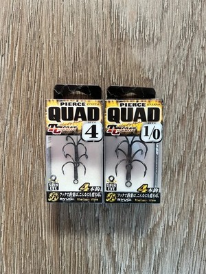RYUGI Japan Pierce TC QUAD Spin Eye JDM Coike Urchin Hooks - Choose Size