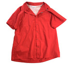 Columbia PFG Shirt Men's Sz XL Omni Shade Fishing Vented Red Coastal Top